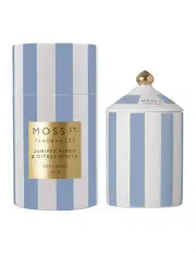 [Moss St. Fragrances] Juniper Berry and Citrus Spritz Ceramic Candle Large 360g