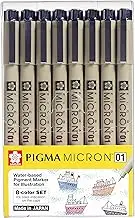 Sakura Pigma Micron Illustration Drawing Pens 01 Set 8pk