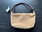 COACH small brown pouch in suede, new with tags