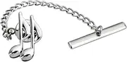 [HAWSON] Men's Tie Pins with Chain Interesting Instrument Shape Tie Tack for Men Necktie Accessory with Several Colors