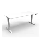 1500Mm Single Sided Workstation Natural White And White