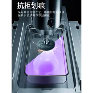 適用于全屏覆蓋紫光膜vivo Z6 Z5X鋼化膜U3X手機貼膜U1強抗藍光vivoZ3i高清玻璃防指紋防刮花一體全包保護膜