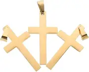 [MUELODSIC] Cross Necklace Necklaces Silver Bracelet Charms Religious Charms Gold Chain Pearl Necklace Cross Chain Jewelry Adornment Decor Necklace Charms Bracelets Trendy Stainless Steel