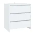 Sideboard White 70 X 41 X 75 Cm Chipboard