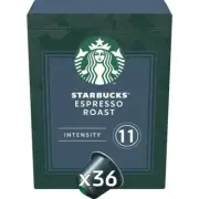 Starbucks By Nespresso Espresso Roast Coffee Pods Capsules 36 Pack