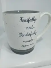 WONDERFULLY MADE COFFEE MUG. WONDERFUL MUG. PSALM 139:14 SCRIPTURES MUG. B349