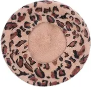 [WOFASHPURET] Leopard Print Beret Bonnets Beret Hat Skull Cap Beanie Man Summer Knitted Hat Warm Hat Faux Fur Hat Crochet Hat Caps Slouch Beanie Soft Hats for Chemo Slouch Hat Rabbit Fur Red