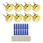 3-5mm Frameless Mirror Mounting Hardware 8 Pack Dual-Screw Fixing Mirror8302