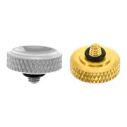 Camera Shutter Button 2pcs Shutter Release Button Carved, Golden Silver