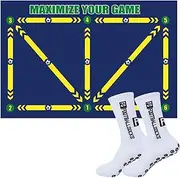 Football Footstep Training Mat,Football Mat,Nonslip Dribble Sports Auxiliary Props,Soccer Training Mat,for Indoor Outdoor