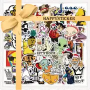 100pcs Hip Hop Compilation Vinyl Decal Stickers Car Laptop Skateboard Waterproof