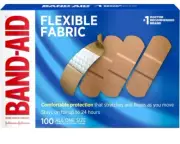Band-Aid Brand Flexible Fabric Adhesive Bandages, 100 Count *BRAND NEW*