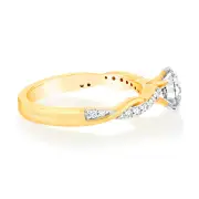 Luminesce Lab Grown 18ct Yellow Gold 1.10 Carats Diamond Engagement Ring, Q