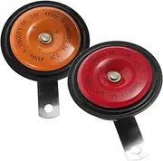 LOORGVEL 2pcs Dual Tone Snail Horns Car Horn Kit High and Low Decibel for Cars Motorcycles User Friendly Installation Loud Sound