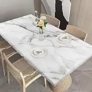 Fitted Table Cover for 4ft Rectangle Tables White Abstract Marble Art Elastic Edge Waterproof Tablecloth Cover for Indoor Outdoor Patio Garden Kitchen Tabletop Decor Grey Stone Nature Agate