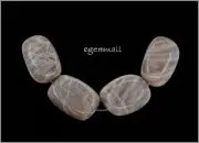 8 Large Peach Sunstone Free Form Beads ap.18x25mm 74159