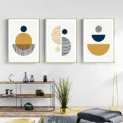 Mustard Yellow 3 sets Canvas Wall Art