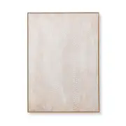 E Style Mara Framed Abstract Wall Art Hanging Home Decor 90x120cm Beige