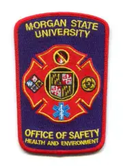 Morgan State University Fire Department Office of Safety Patch Maryland MD Blue