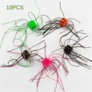 10pcs/lot Dice Luya Bait Fishing Lure Soft Artificial Bait Handmade Diy Lead Hoo