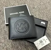 Michael Kors Slim Bifold Wallet MK Logo 88R4SMNF5Y Black