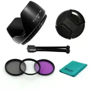 72mm Lens HOOD,filter kit,CAP,TRIPOD for Nikon D40 D60 D90 D200 D300 18-200mm