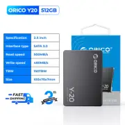 ORICO Y20 2.5" SSD 512GB SATA III 6Gbps Internal Solid State Drive SATA 500MB/s