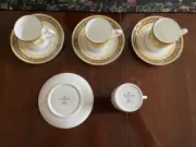 WEDGWOOD INDIA DEMITASSE / ESPRESSO CUP & SAUCER SET - 4 NEW NEVER USED