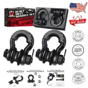 2-Pack 22,000lb Break Strength Snatch Block with Enhanced D Ring for Offroad Use
