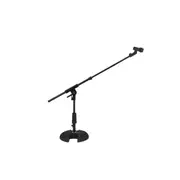Hercules Low Profile H Base Short Boom Telescopic Microphone Stand Black