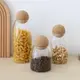 玻璃瓶子球蓋密封罐廚房雜糧儲物罐咖啡豆收納盒創意軟木塞茶葉罐