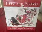 Fitz and Floyd Mingle Jingle Be Merry Cookie Jar With Box