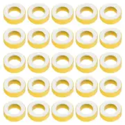 50Pcs Toroid Core,Ferrite Chokes Ring (Yellow White,24.2x13.7x8mm)