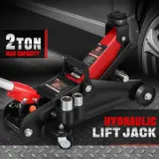 2 Ton Steel Low Profile Hydraulic Trolley Service Floor car Jack w/ Lock Red