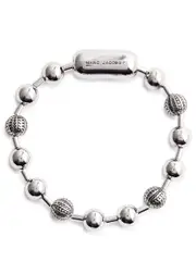 Marc Jacobs The Monogram Ball Chain Bracelet - Silver XS/S