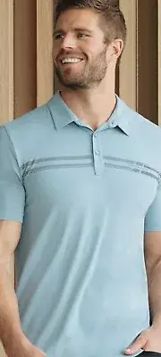 NWT Travis Mathew Matter of Opinion Eco Collection Golf Polo Shirt Mens Small