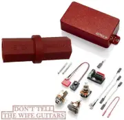 EMG HX RED HUMBUCKER SIZED PICKUP SINGLE COIL SOUND POTS & WIRING (EMG HEX TOOL)