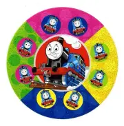 2,75X2.75" Thomas TRAIN blue Engine IRON On TRANSFER Heat Vinyl DIY choo choo