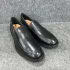 CLARKS Un Hugh Step Loafer Leather Shoes Men's Size 7 Black