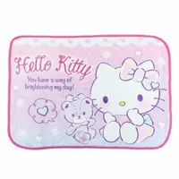 在飛比找樂天市場購物網優惠-小禮堂 Hello Kitty 圓角毛毯披肩《粉紫.小熊》7
