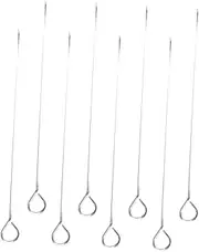 8Pcs Stainless Steel Skewers for Grilling Kabob Skewers for BBQ for Outdoor Cooking Family Gatherings and Camping Durable and Easy to Store