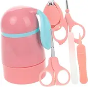 Toddmomy Nail Care Kit Grooming with Clippers Scissors File Tweezers for Newborns Nail Trimmer Tools for Safe Easy Manicure