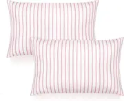 CARUILI 2 Pack Toddler Pillowcase, Travel Pillow Case Cover 13x18 Inches, Ultra Soft Baby Kids Pillowcase, Small Pillow Cases for Girls Boys, Pink