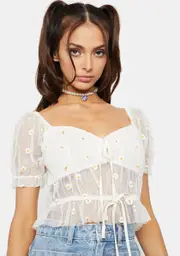 Locally Grown Sheer Crop Top