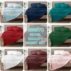 2000TC Ultra SOFT - 4 Pcs FLAT & FITTED Sheet Set Queen/King/Double Size Bed New