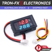 1PCS DC 0-100V 10A Digital Voltmeter Ammeter Red / Blue LED Display