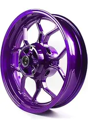 Purple Rear Wheel Rim Compatible with Yamaha YZF R3 R25 2015-2024 ABS include, MT03 MT25 2015-2024, Bearing included, Motorcycle Replacement Accessories Parts