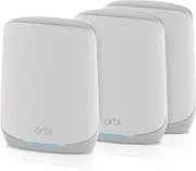 [NETGEAR] Orbi Whole Home WiFi 6 Tri-Band Mesh System (RBK763S) | AX5400 Wireless Speed (Up to 5.4Gbps) | 3 Pack