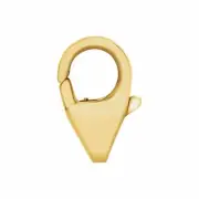 14K 18K Gold 8-14mm Fancy Oval Tear Drop Lobster Trigger Clasp Hook Claw Parts