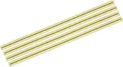 uxcell 4pcs Brass Rods 1/3" x 12" Brass Solid Round Stock Lathe Bar for Knife Handles Pin DIY Craft Model Plane(8mm in Diameter)